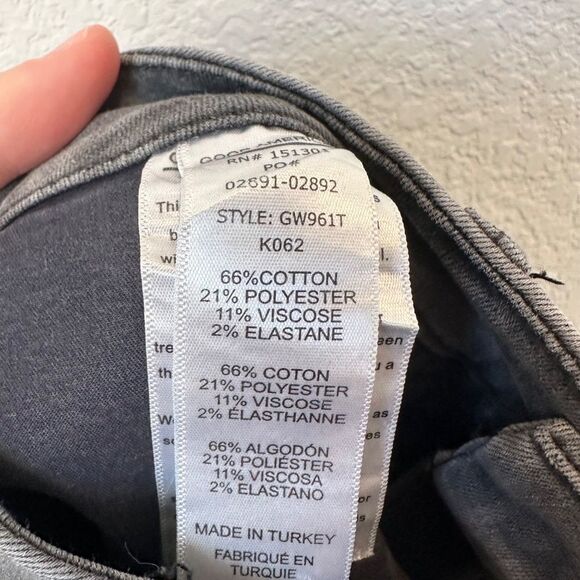 Good American Grey Good Waist High Rise Stretchy Skinny Jeans - Size 4 - EUC - Picture 6 of 6